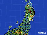 2016年12月04日の東北地方のアメダス(日照時間)