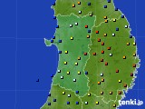 秋田県のアメダス実況(日照時間)(2016年12月04日)