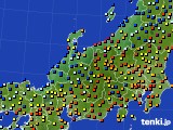 北陸地方のアメダス実況(日照時間)(2016年12月05日)