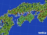 四国地方のアメダス実況(日照時間)(2016年12月05日)