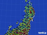 2016年12月06日の東北地方のアメダス(日照時間)