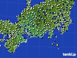 2016年12月06日の東海地方のアメダス(風向・風速)