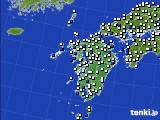 九州地方のアメダス実況(風向・風速)(2016年12月06日)