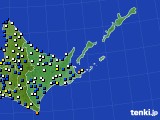 道東のアメダス実況(風向・風速)(2016年12月06日)