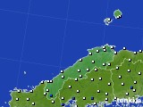 2016年12月06日の島根県のアメダス(風向・風速)