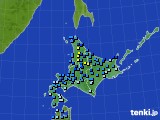 北海道地方のアメダス実況(積雪深)(2016年12月07日)