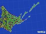 道東のアメダス実況(日照時間)(2016年12月07日)