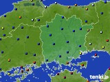 2016年12月07日の岡山県のアメダス(日照時間)