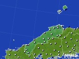 2016年12月07日の島根県のアメダス(風向・風速)