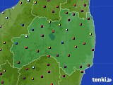 福島県のアメダス実況(日照時間)(2016年12月08日)