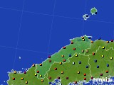 2016年12月08日の島根県のアメダス(日照時間)