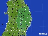 岩手県のアメダス実況(風向・風速)(2016年12月08日)