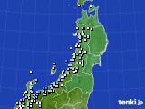 東北地方のアメダス実況(降水量)(2016年12月09日)