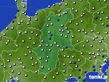 2016年12月09日の長野県のアメダス(風向・風速)