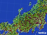 2016年12月10日の北陸地方のアメダス(日照時間)