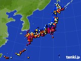 アメダス実況(日照時間)(2016年12月10日)