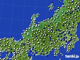 2016年12月10日の北陸地方のアメダス(風向・風速)