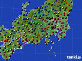 2016年12月11日の関東・甲信地方のアメダス(日照時間)