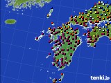 九州地方のアメダス実況(日照時間)(2016年12月11日)