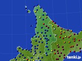 2016年12月11日の道北のアメダス(日照時間)