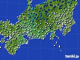 東海地方のアメダス実況(気温)(2016年12月11日)