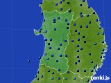 2016年12月11日の秋田県のアメダス(気温)