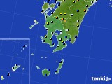 2016年12月12日の鹿児島県のアメダス(日照時間)