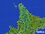 2016年12月13日の道北のアメダス(日照時間)