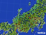 2016年12月14日の北陸地方のアメダス(日照時間)