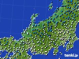 2016年12月14日の北陸地方のアメダス(気温)