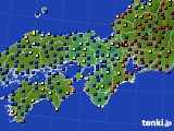 近畿地方のアメダス実況(日照時間)(2016年12月15日)