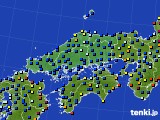 中国地方のアメダス実況(日照時間)(2016年12月15日)