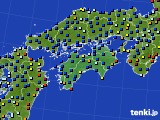 四国地方のアメダス実況(日照時間)(2016年12月15日)