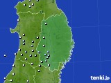 2016年12月16日の岩手県のアメダス(降水量)