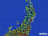 2016年12月16日の東北地方のアメダス(日照時間)