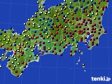 2016年12月16日の東海地方のアメダス(日照時間)