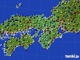 近畿地方のアメダス実況(日照時間)(2016年12月16日)