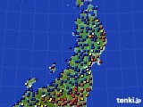 2016年12月17日の東北地方のアメダス(日照時間)