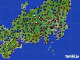 2016年12月17日の関東・甲信地方のアメダス(日照時間)