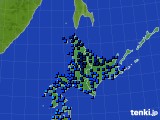 北海道地方のアメダス実況(気温)(2016年12月17日)