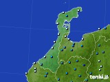 石川県のアメダス実況(気温)(2016年12月17日)