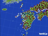九州地方のアメダス実況(日照時間)(2016年12月18日)