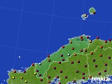 2016年12月18日の島根県のアメダス(日照時間)