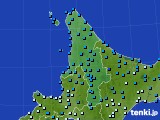 2016年12月18日の道北のアメダス(気温)