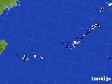 沖縄地方のアメダス実況(風向・風速)(2016年12月18日)