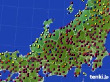 2016年12月19日の北陸地方のアメダス(日照時間)