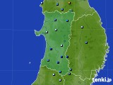 秋田県のアメダス実況(積雪深)(2016年12月20日)