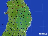 岩手県のアメダス実況(日照時間)(2016年12月20日)