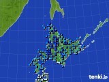 北海道地方のアメダス実況(気温)(2016年12月20日)