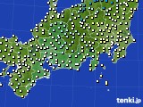 東海地方のアメダス実況(気温)(2016年12月20日)